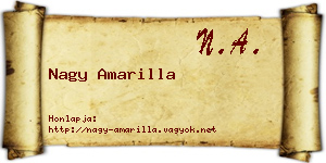 Nagy Amarilla névjegykártya