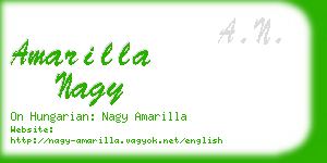 amarilla nagy business card